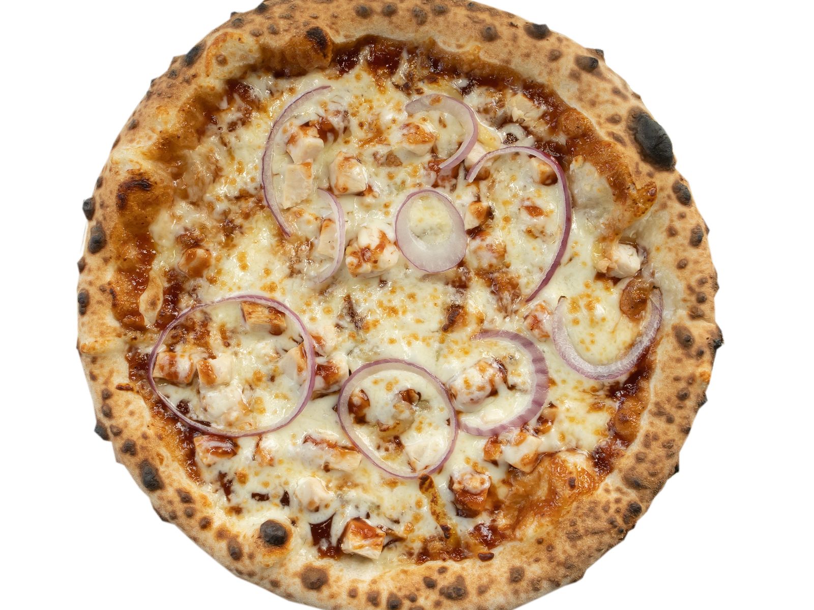 Order 14" Barbecue Pizza (14) food online from Mac Daddy store, Oak Park on bringmethat.com