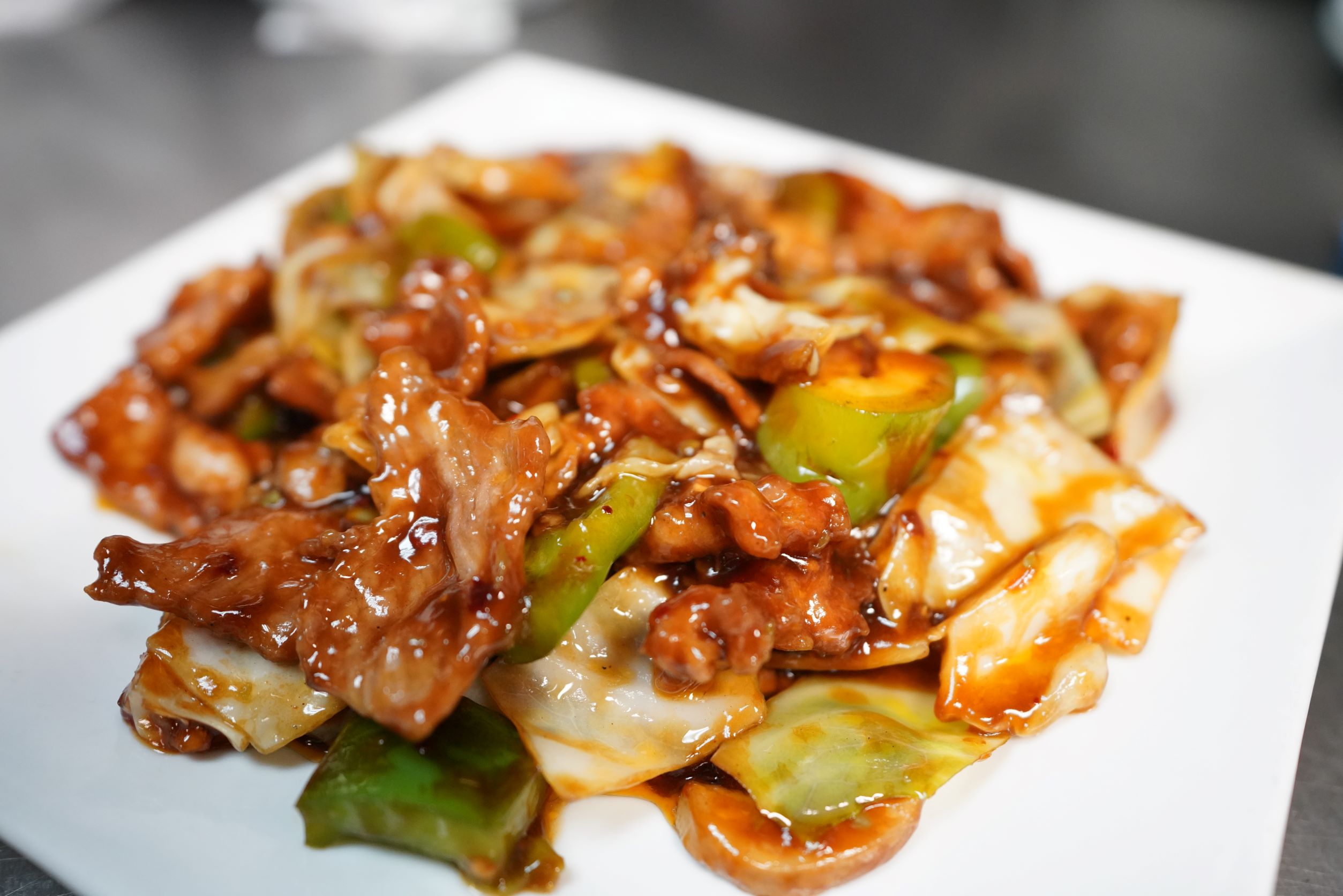 Order Double Sautéed Pork food online from Red Pepper Chinese Restaurant store, RICHFIELD on bringmethat.com