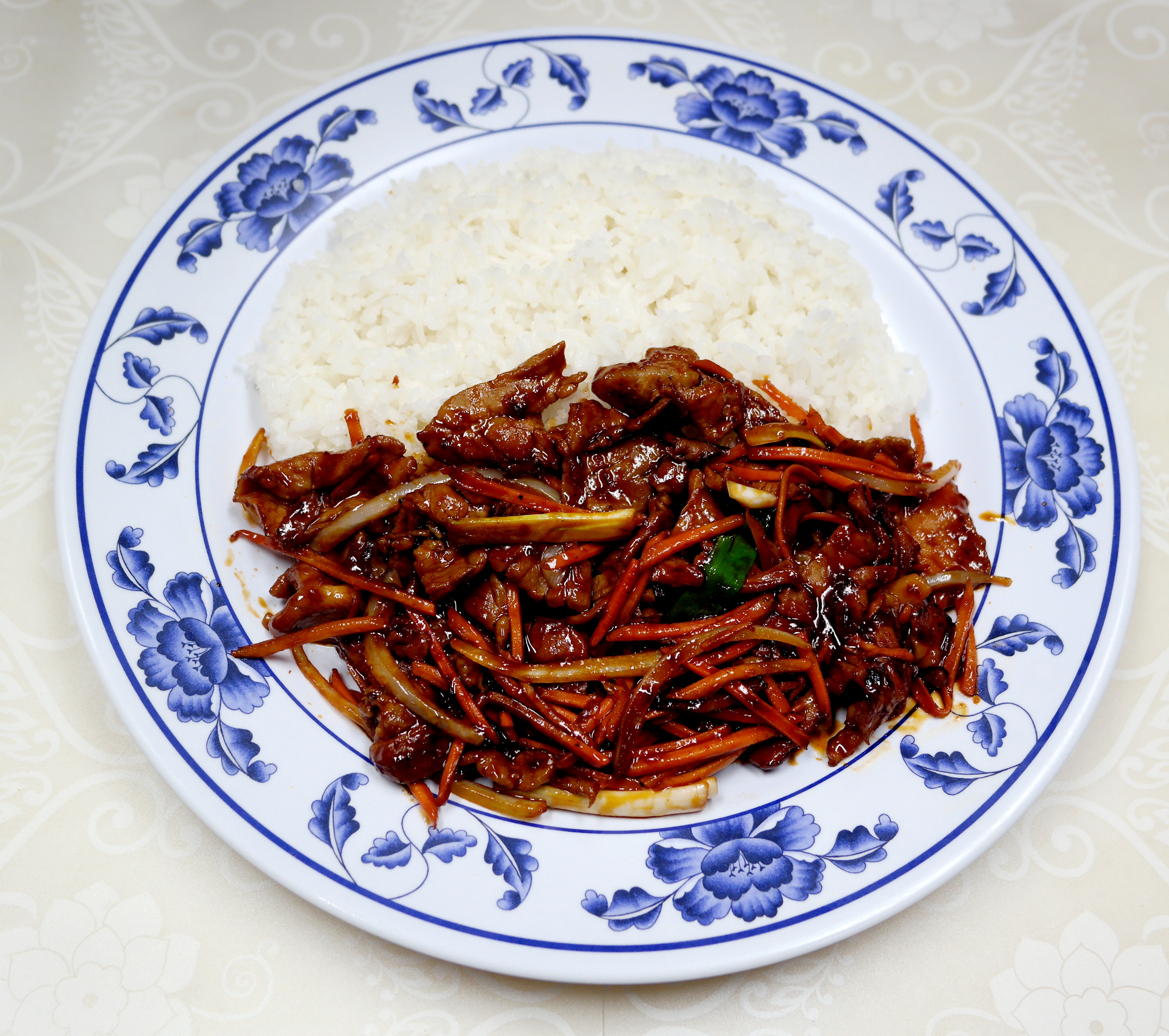 Order Spicy Pork food online from Rice Time Oriental Grill store, Beaverton on bringmethat.com