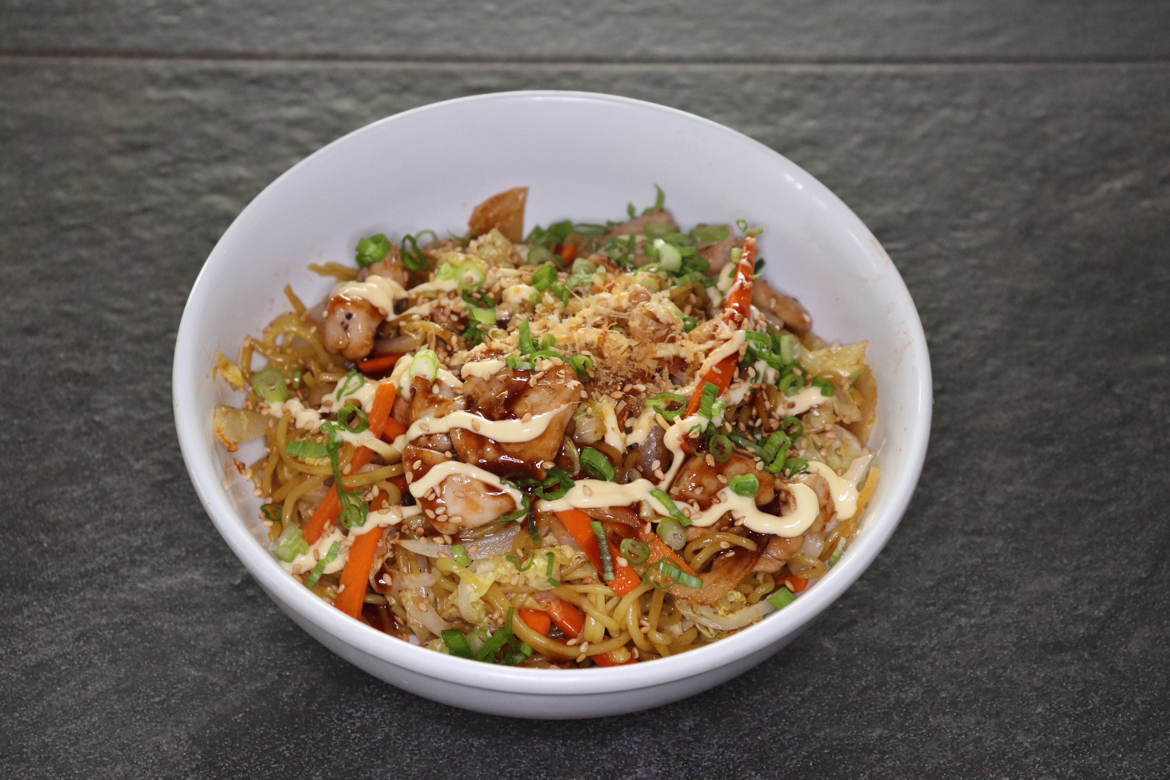 Order Chicken Yakisoba food online from Toshiko Japanese Cuisine store, Hanford on bringmethat.com