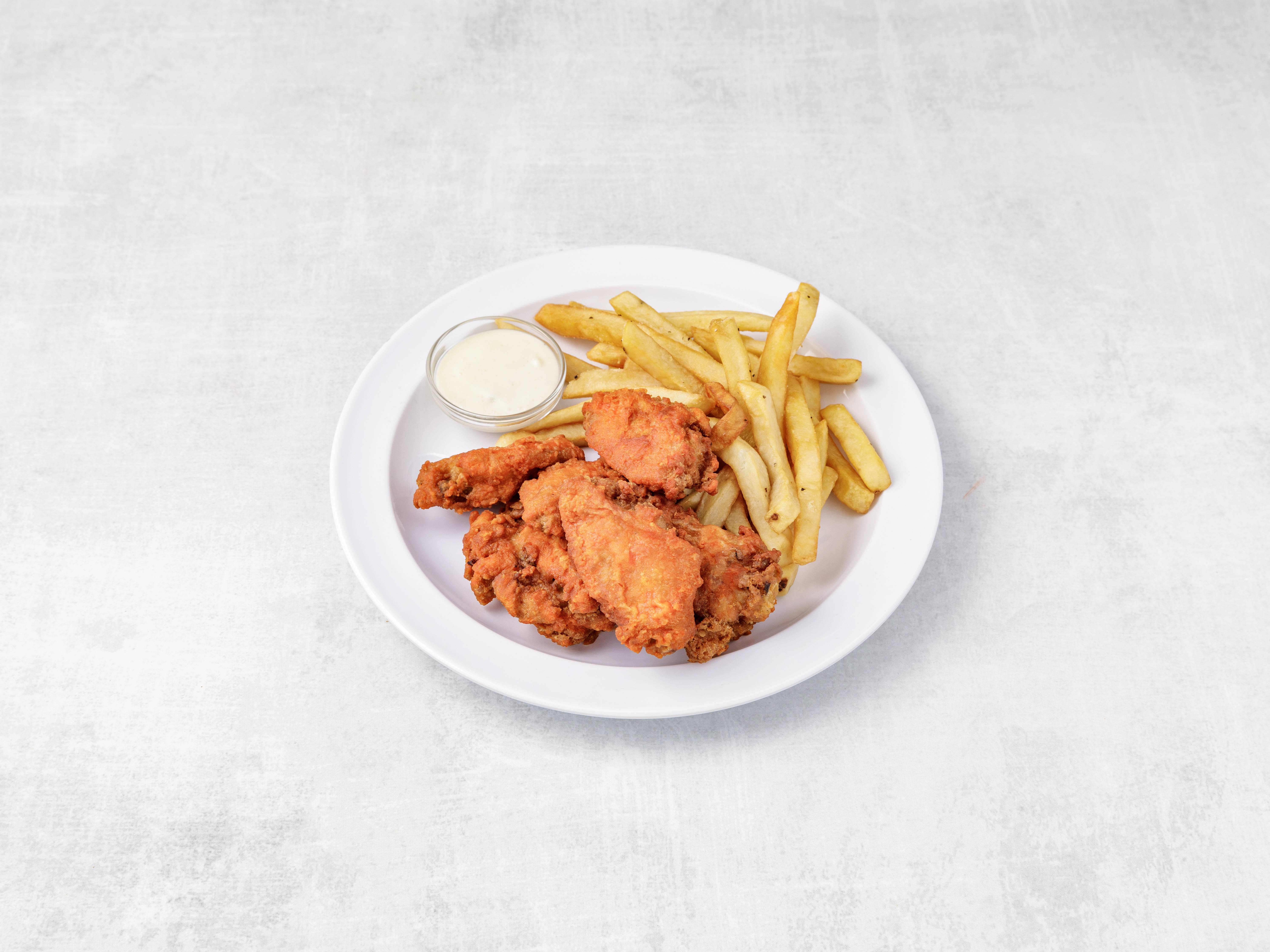 Order 6 Buffalo Wings and French Fries food online from Gicarli's store, City Of Orange on bringmethat.com