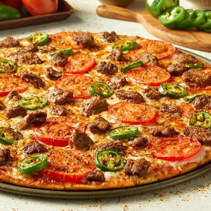 Order Mariachi™ Chicken Pizza - Individual 7" food online from Donatos Pizza store, Hudson on bringmethat.com