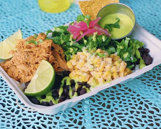 Order BOWL - Tinga de Pollo food online from Chicho’s Cocina store, Stamford on bringmethat.com