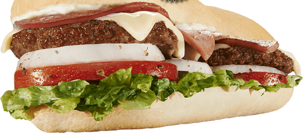 Order 7" Romanburger® food online from Mr. Hero store, Amherst on bringmethat.com