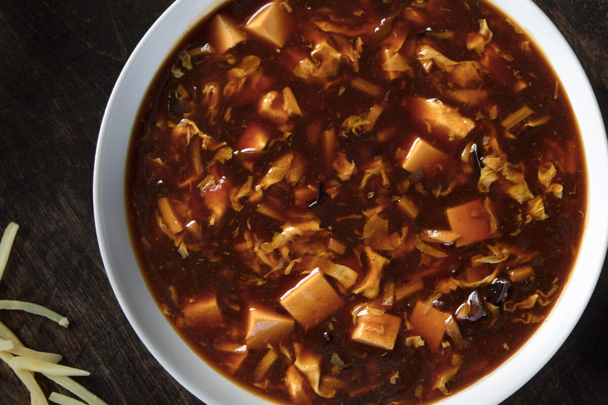 Order 6. Hot and Sour Soup food online from New China Sea store, Rockville Centre on bringmethat.com
