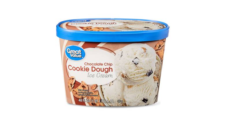Order Great Value Chocolate Chip Cookie Dough Ice Cream food online from Red Roof Market store, Lafollette on bringmethat.com
