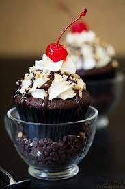 Order Choc Sundae Cupcake food online from Small Cupcakes and Cake Factory store, Raleigh on bringmethat.com