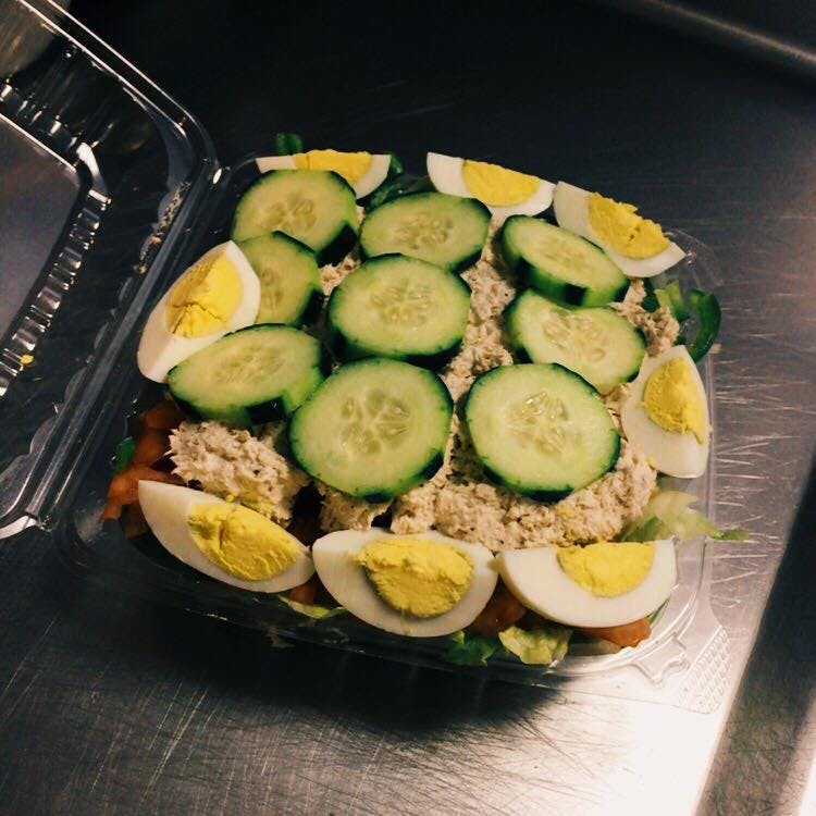 Order Tuna Salad - Salad food online from Pizza 24 store, Dorchester on bringmethat.com