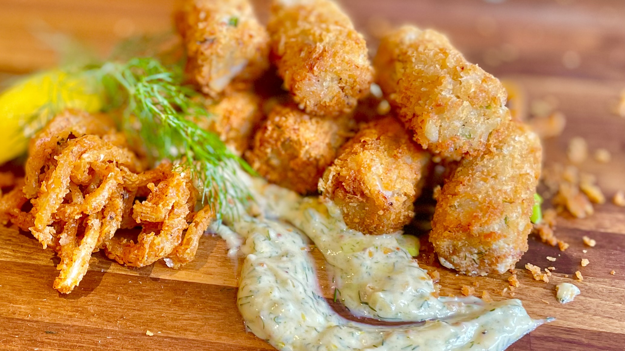 Order Smoked Salmon Tater Tots food online from Cajun Kitchen store, Portland on bringmethat.com