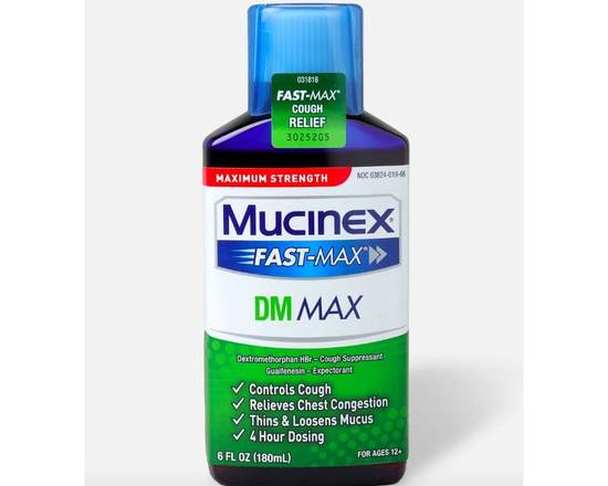 Order Mucinex Fast-Max 6 oz food online from McLean Ave Pharmacy store, Yonkers on bringmethat.com