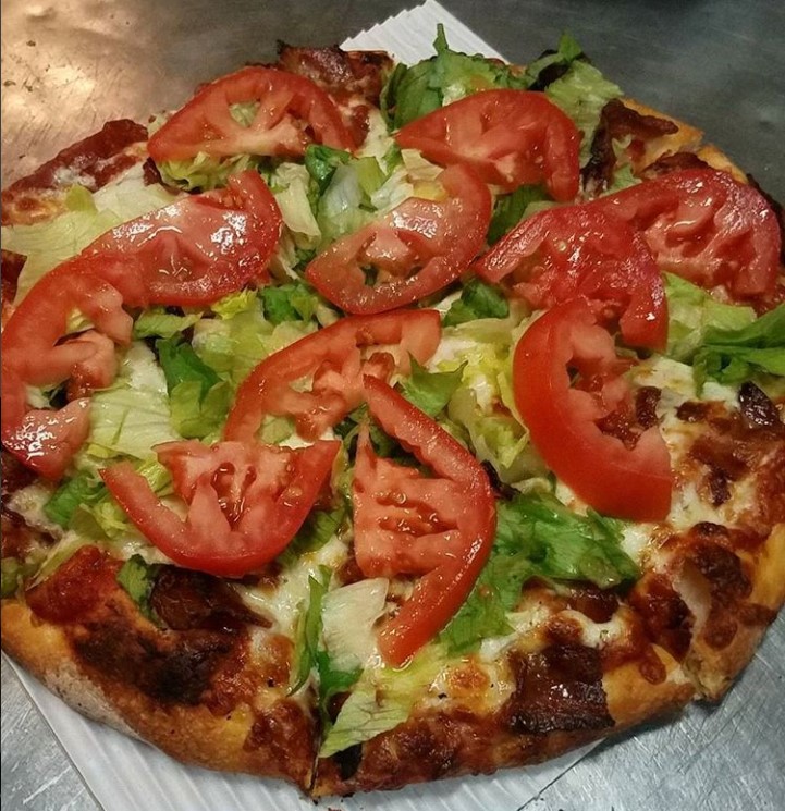 Order B.L.T. Pizza food online from Mama Mia Pizzeria store, Fresno on bringmethat.com