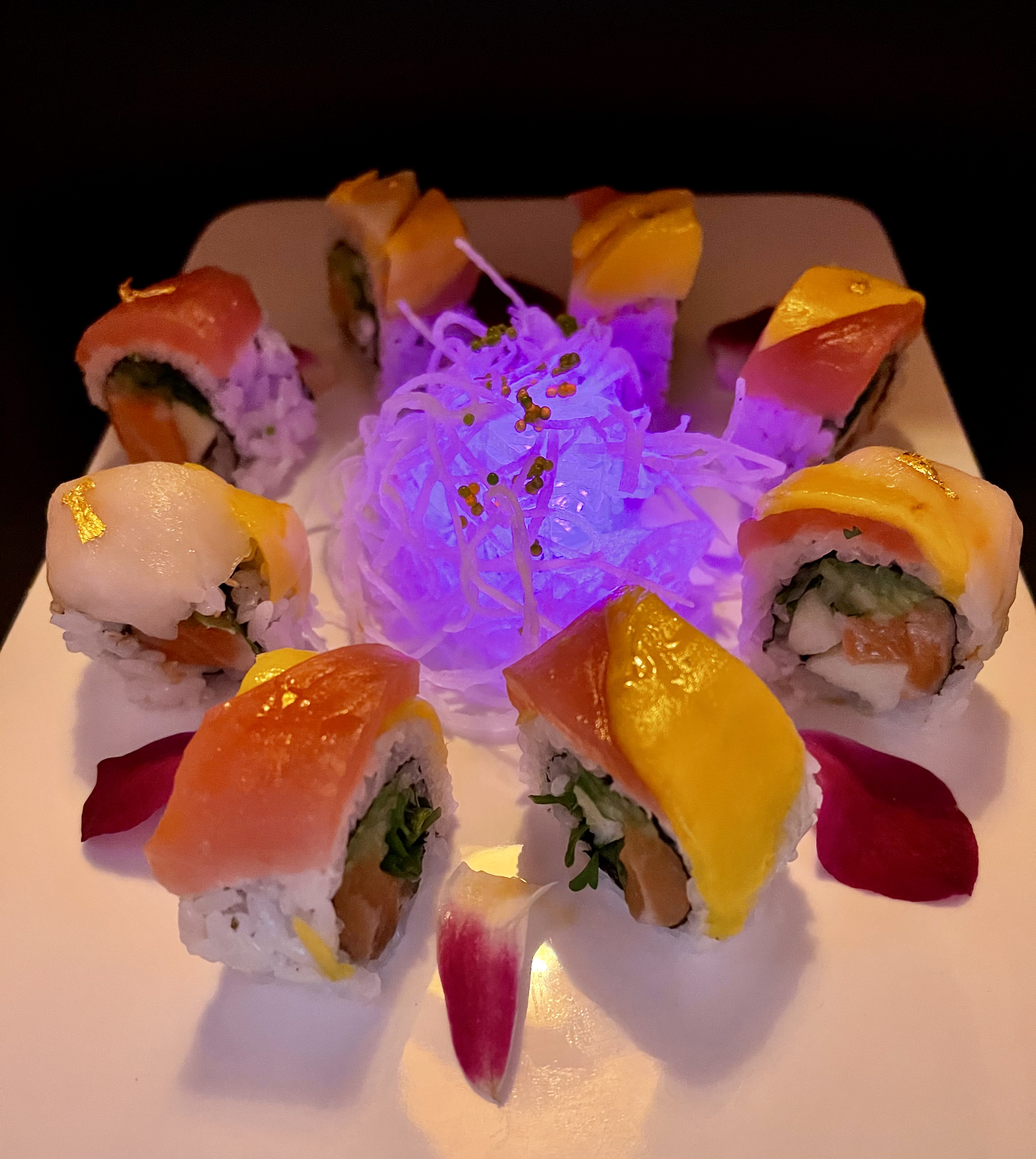 Order Golden Dragon Roll food online from Tsuki Sushi store, Lombard on bringmethat.com