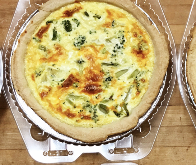 Order Broccoli and Cheddar Quiche food online from Francesca Bakery store, Pequannock Township on bringmethat.com