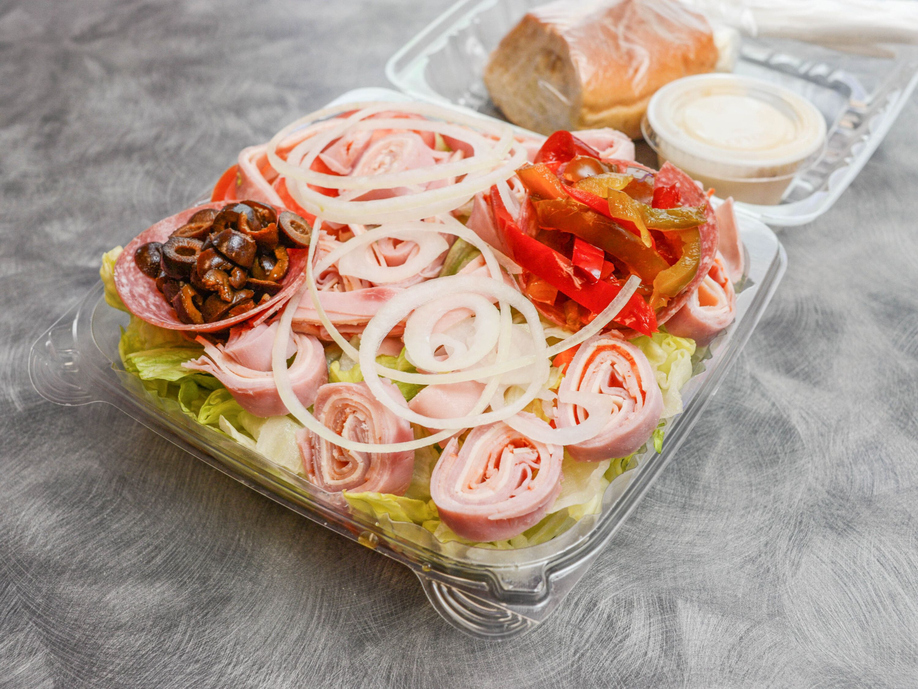Order Antipasto Salad  food online from Abruzzi Pizza store, Brookhaven on bringmethat.com