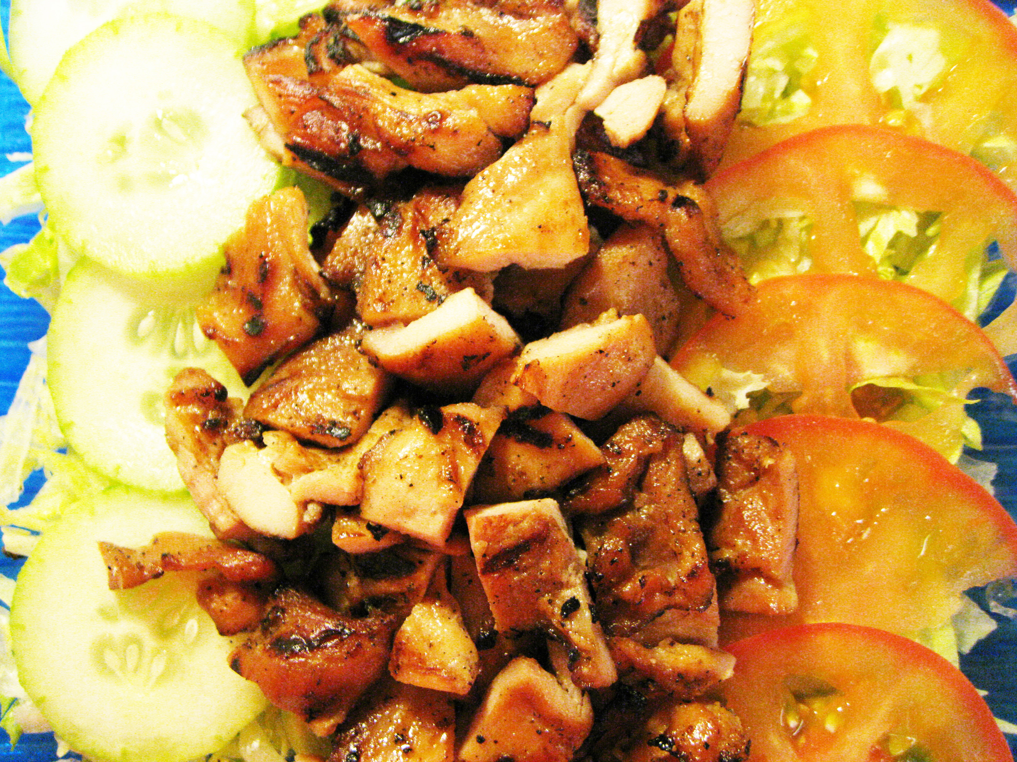 Order Grilled Chicken Salad food online from Western Maki store, Rialto on bringmethat.com