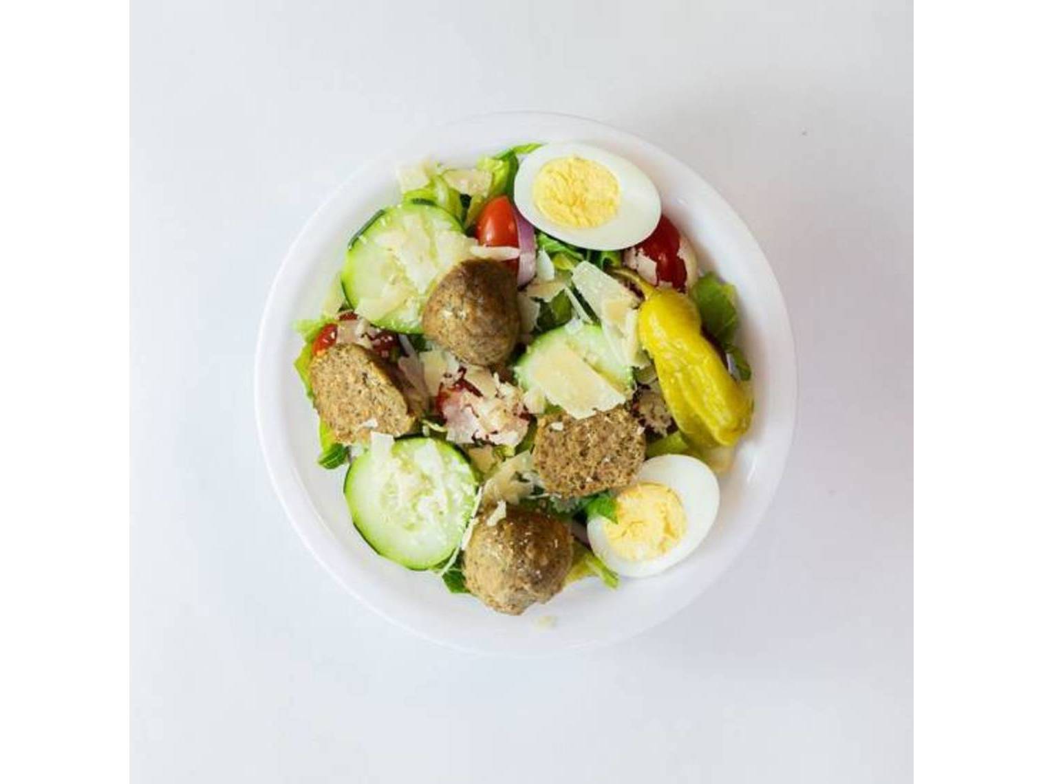 Order Meatball Salad food online from Slice Factory store, Chicago on bringmethat.com