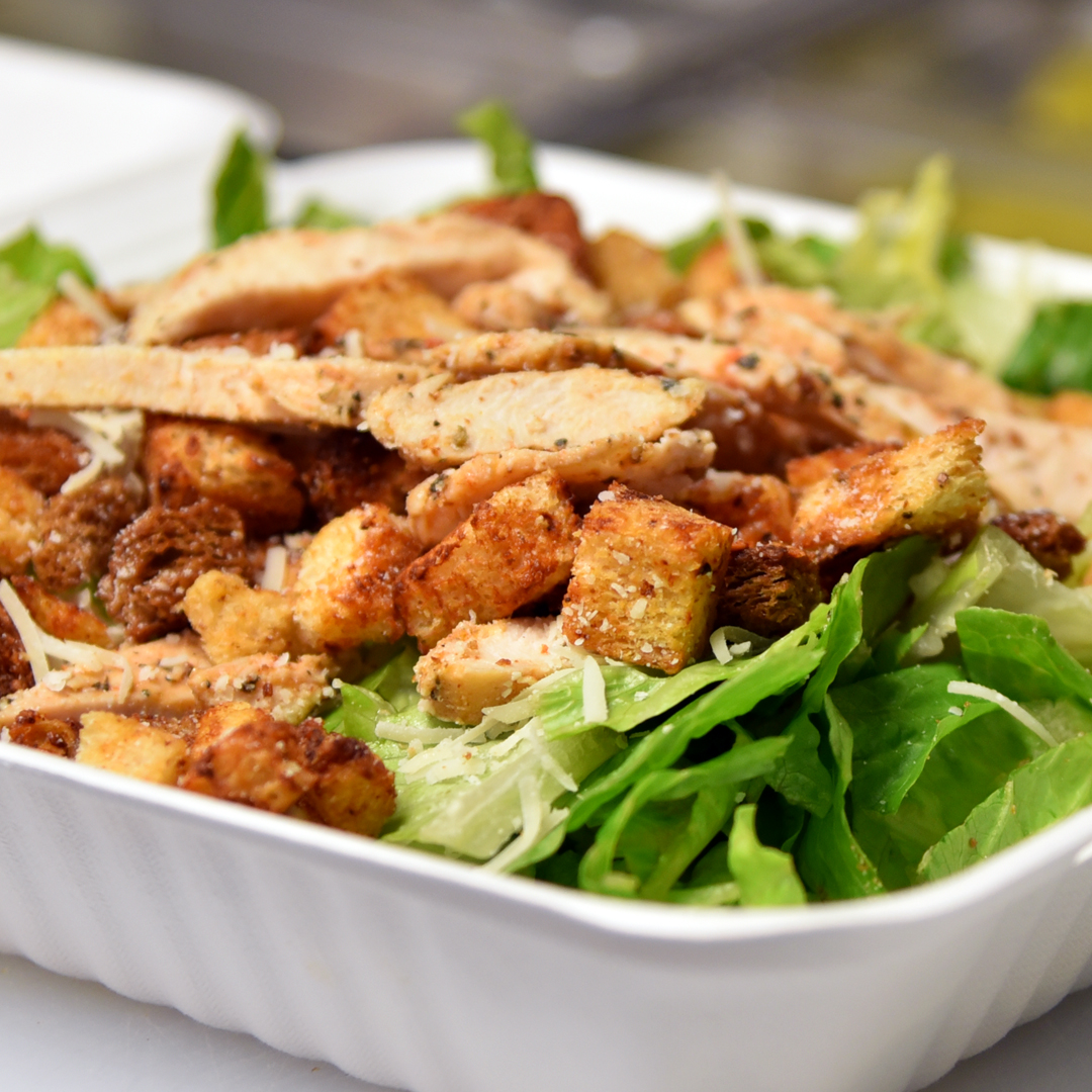 Order Chicken Caesar Salad Combo food online from Hazelwoods On The Bay store, San Diego on bringmethat.com