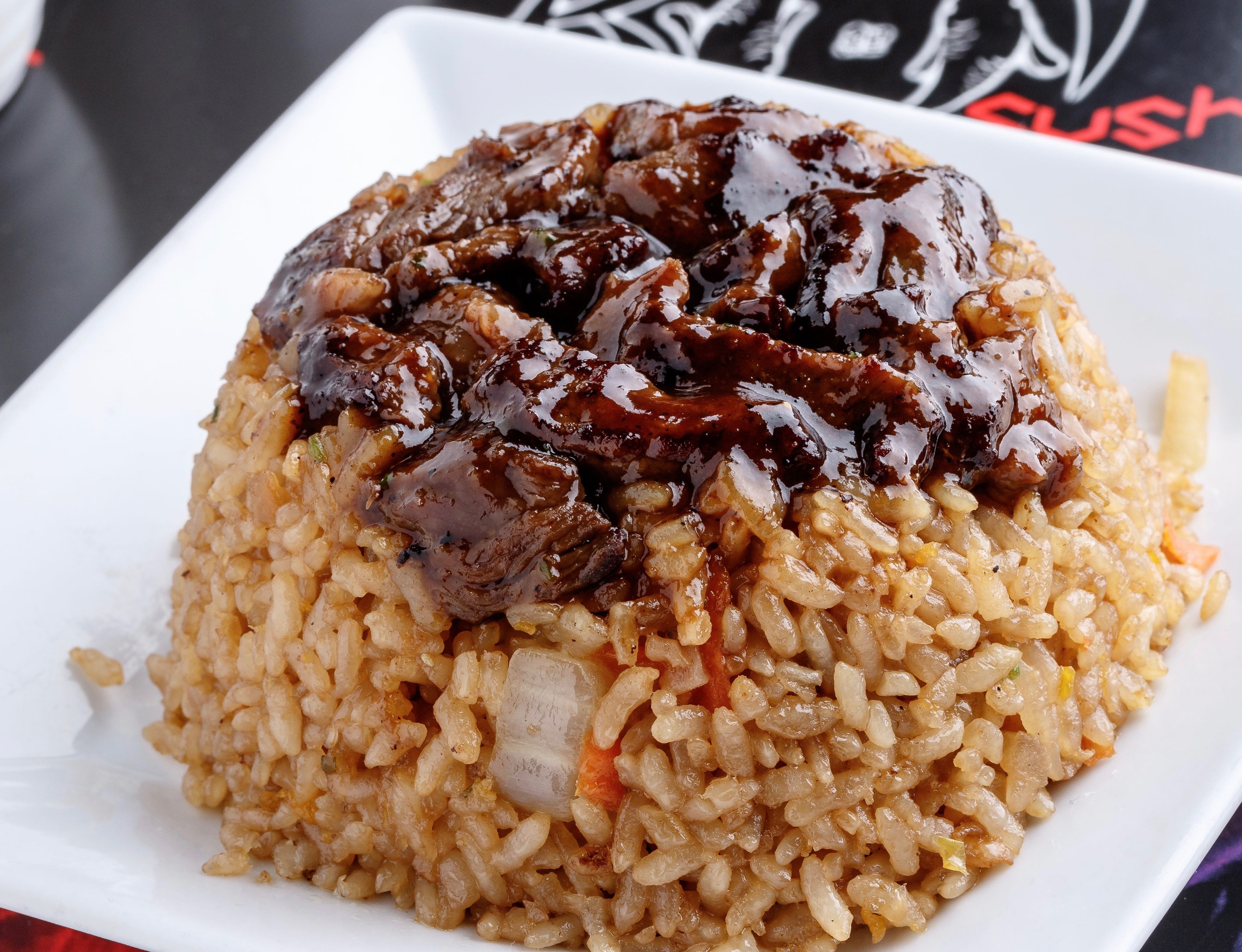 Order Beef Fried Rice food online from Koi Japanese Sushi Bar & Lounge store, Beaumont on bringmethat.com
