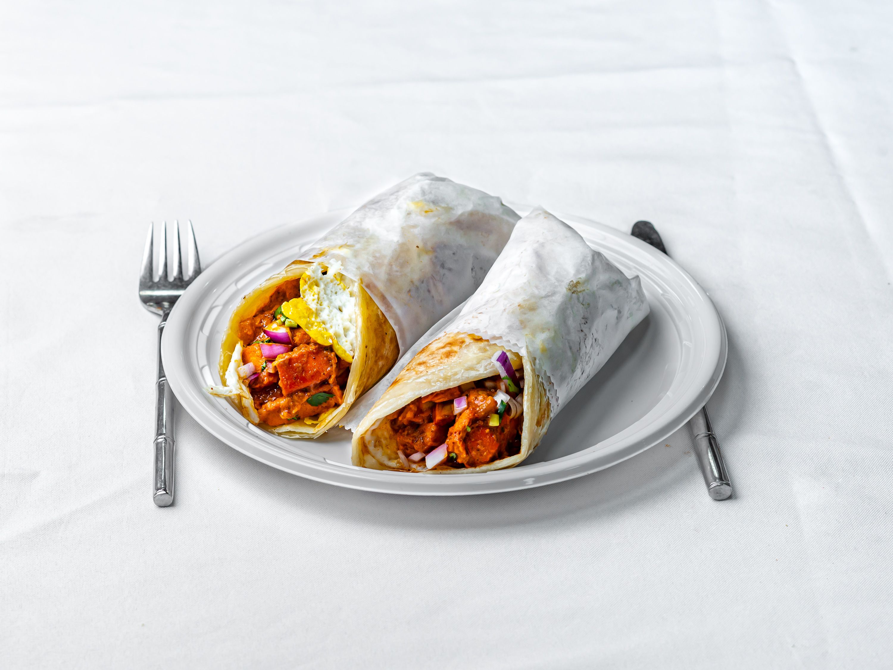 Order Chicken Kati Roll food online from Bollywood Grill 2 store, Morris Plains on bringmethat.com