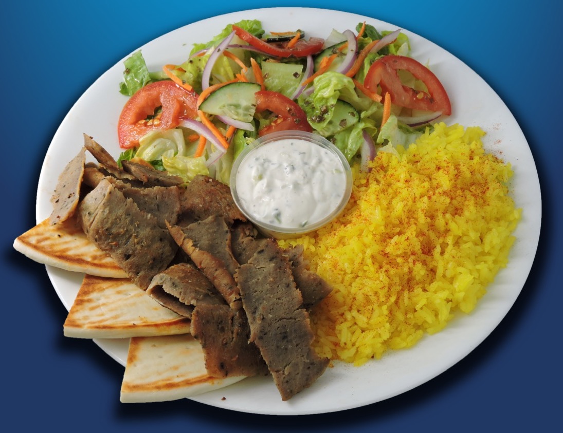 Order Gyro Meat Plate food online from Greek Kabob store, West Valley City on bringmethat.com