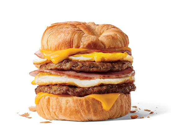 Order Stacked Croissant food online from Jack In The Box store, Plano on bringmethat.com
