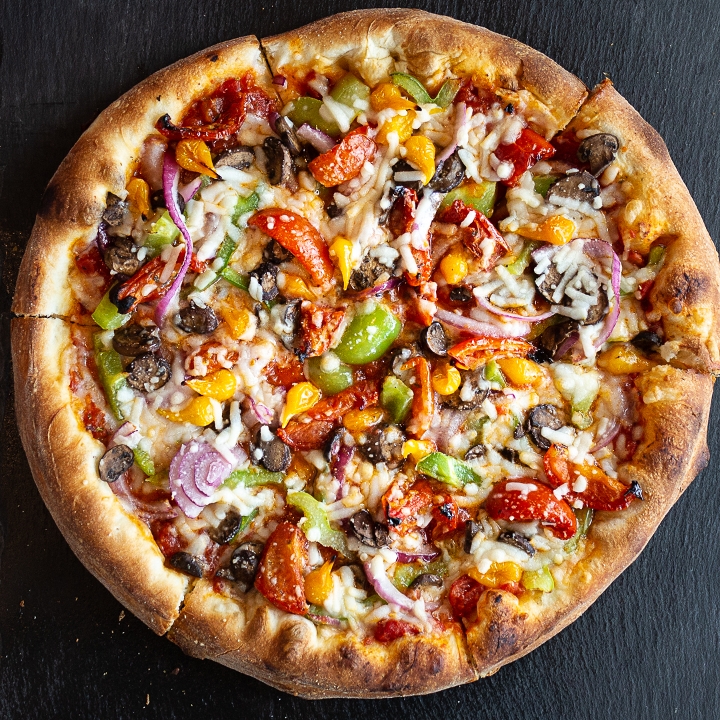 Order Vegetarian Pizza* food online from Slice Of La store, Studio City on bringmethat.com