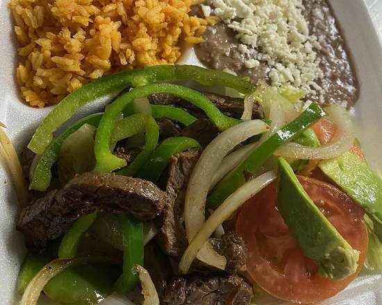 Order Beef and Chicken Fajitas food online from El Rinconcito store, Round Rock on bringmethat.com