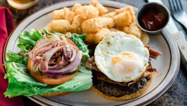 Order BELT Burger food online from Winchesters Grill and Saloon store, Ventura on bringmethat.com