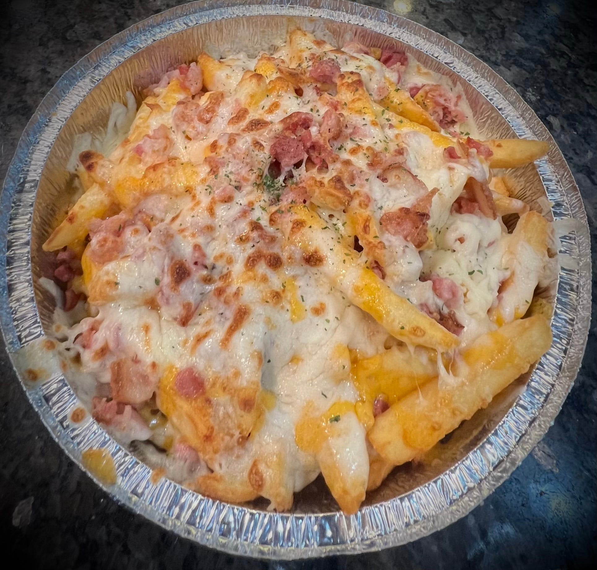 Order Loaded Cheese Fries - Large food online from Margherita's Restaurant Pizzeria and Bar store, Laureldale on bringmethat.com