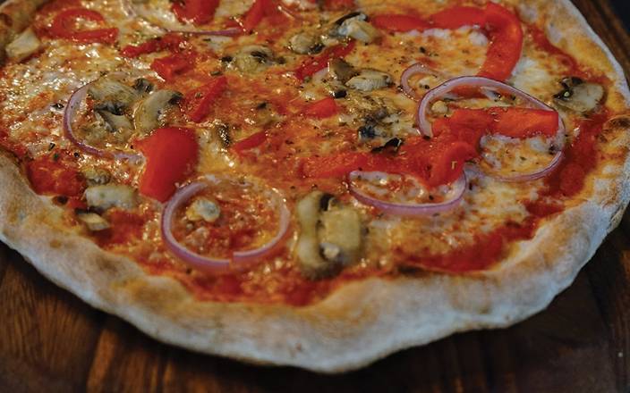 Order Veggie Pizza food online from Pazza Pizza store, Chicago on bringmethat.com