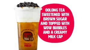 Order Oolong Tea Wow Milk Cap food online from Kung Fu Tea store, Boyds on bringmethat.com