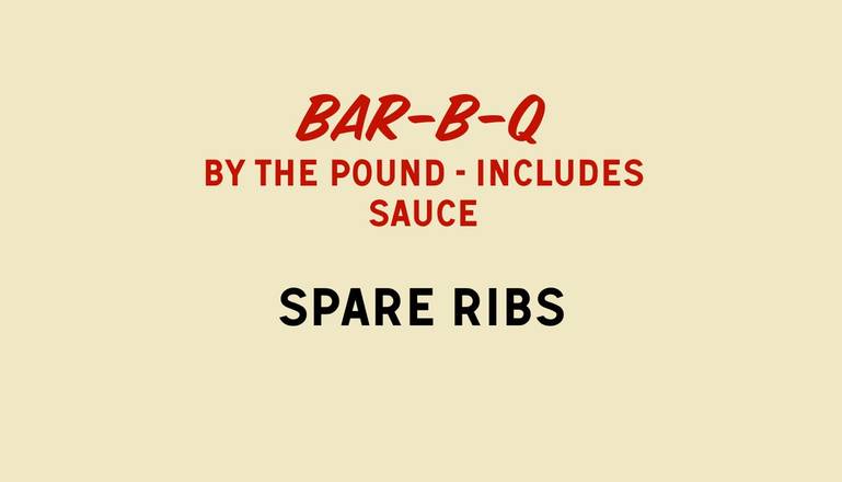 Order Spare Ribs (3 LBS.) food online from Jim ‘N Nick’S Bar-B-Q store, Gardendale on bringmethat.com