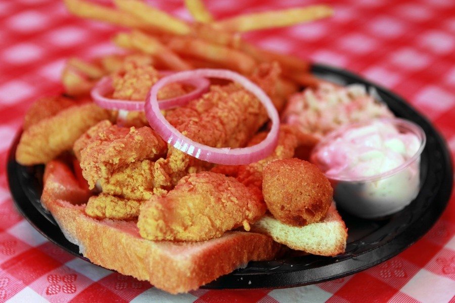 Order Mississippi Delta Farm-Raised Catfish Plate food online from Champys store, Chattanooga on bringmethat.com