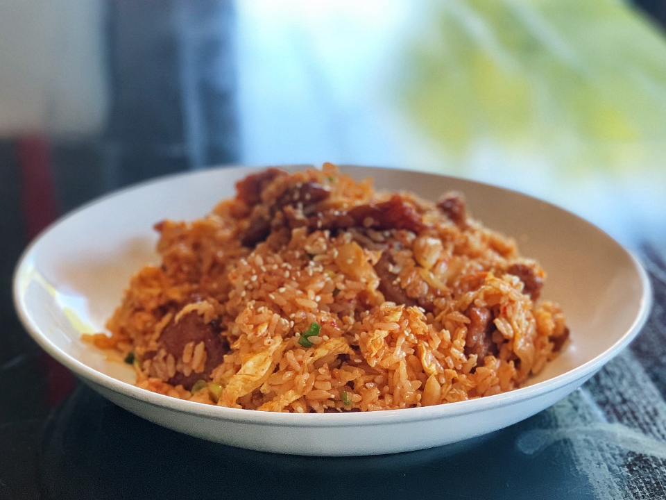 Order Kimchi Beef Fried Rice food online from Kung Pao Bistro store, West Hollywood on bringmethat.com