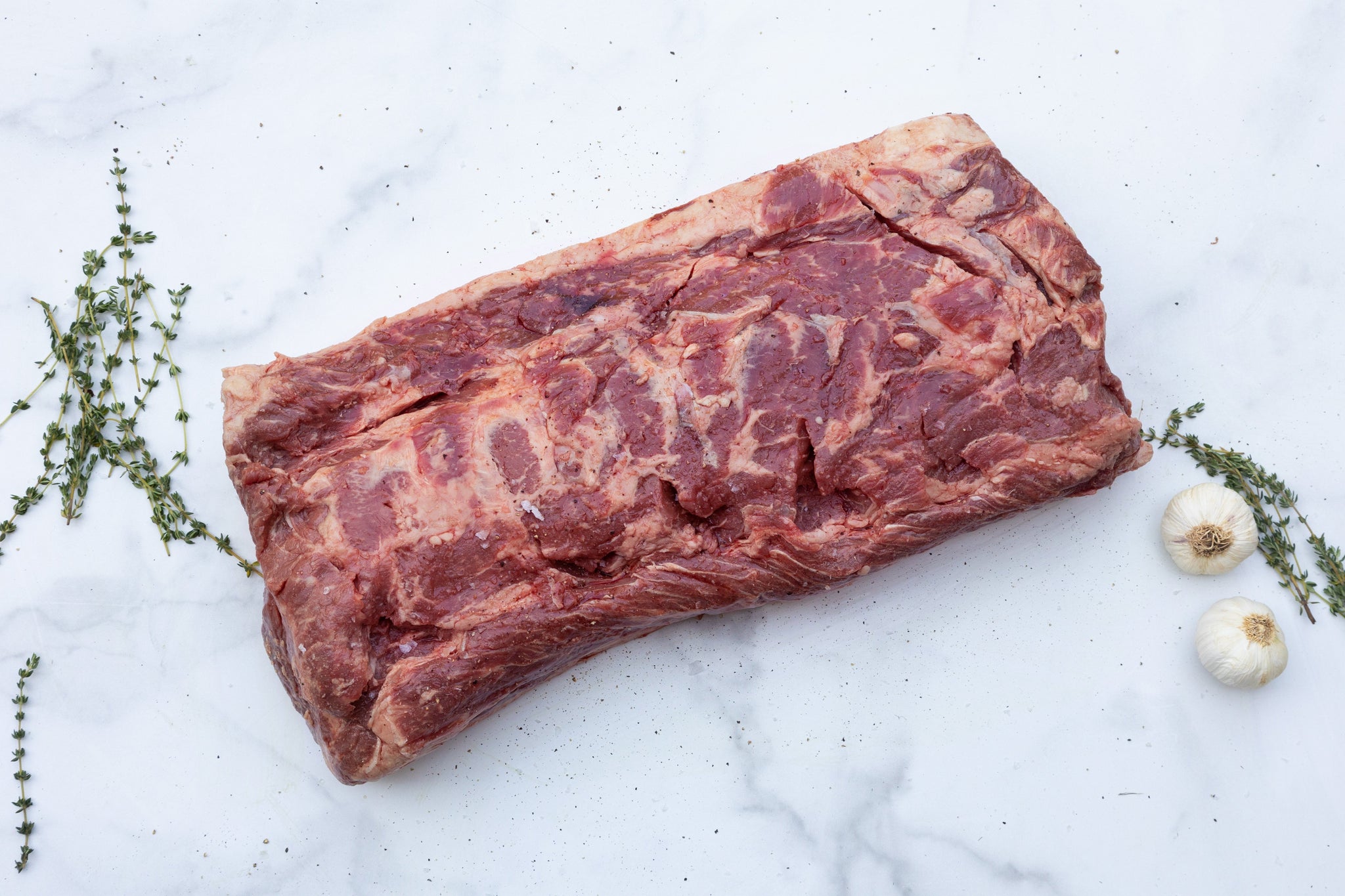 Order Grain Fed Strip Loin Boneless Whole New York Strip Loin food online from Agridime Meats store, Gilbert on bringmethat.com
