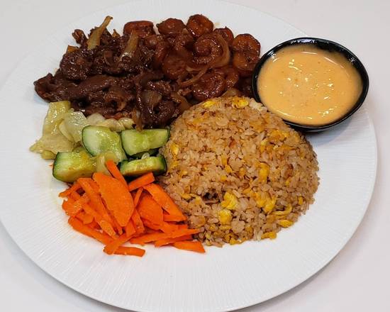 Order Beef and Shrimp Hibachi food online from Izaka Donburi store, Falls Church on bringmethat.com