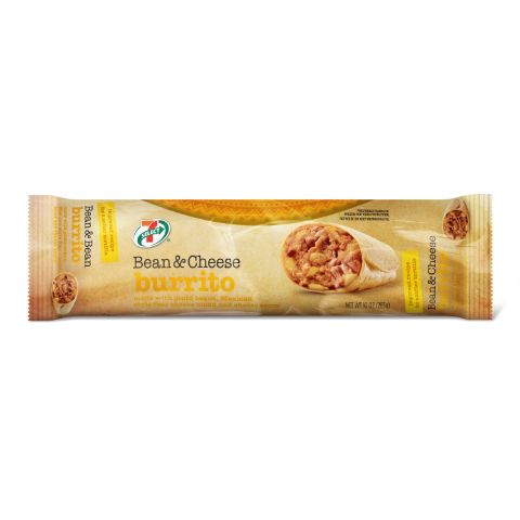 Order 7-Select Bean and Cheese Burrito 10oz food online from 7-Eleven store, Dallas on bringmethat.com