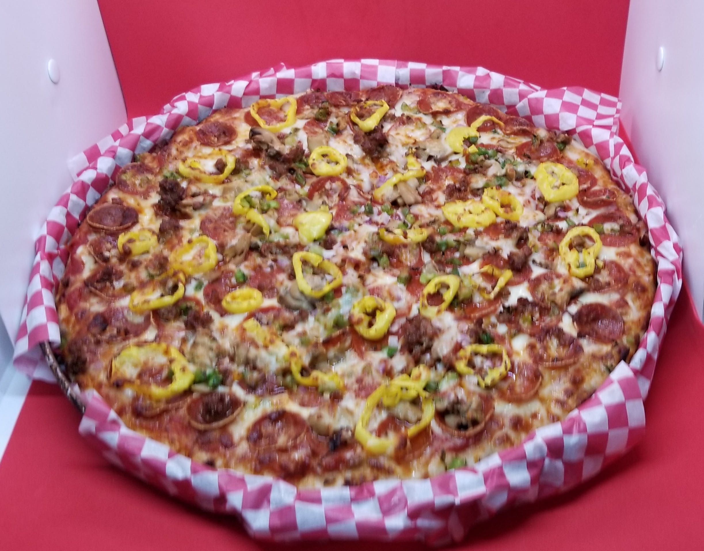 Order Works Pizza - Small food online from Zep's Pizza Shoppe store, Sebring on bringmethat.com