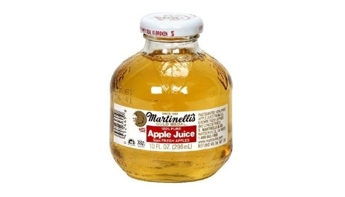 Order Martinelli's Gold Medal® Apple Juice 100% Pure 25 oz Bottle food online from Village Commons Liquor store, Camarillo on bringmethat.com