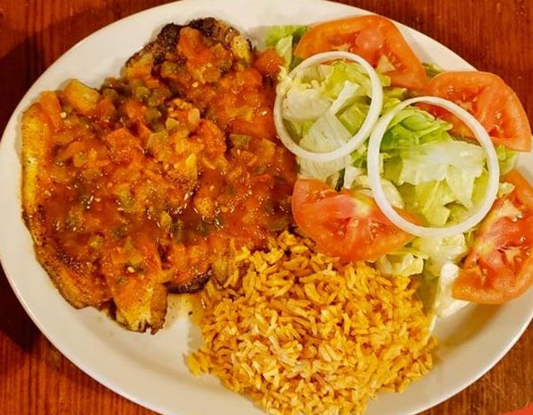 Order Tilapia Ranchera food online from Barcenas Mexican Restaurant store, Friendswood on bringmethat.com