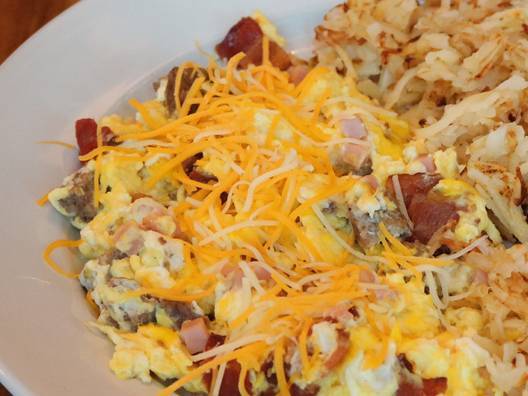 Order Texan Scramble food online from Seven Mile Cafe store, Denton on bringmethat.com