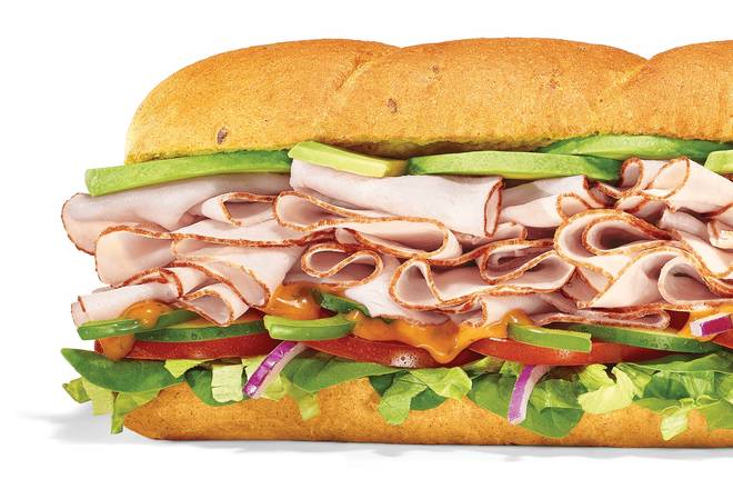 Order Baja Turkey with Sliced Avocado Footlong Pro (Double Protein) food online from Subway Bluff City on 11W store, Bluff City on bringmethat.com