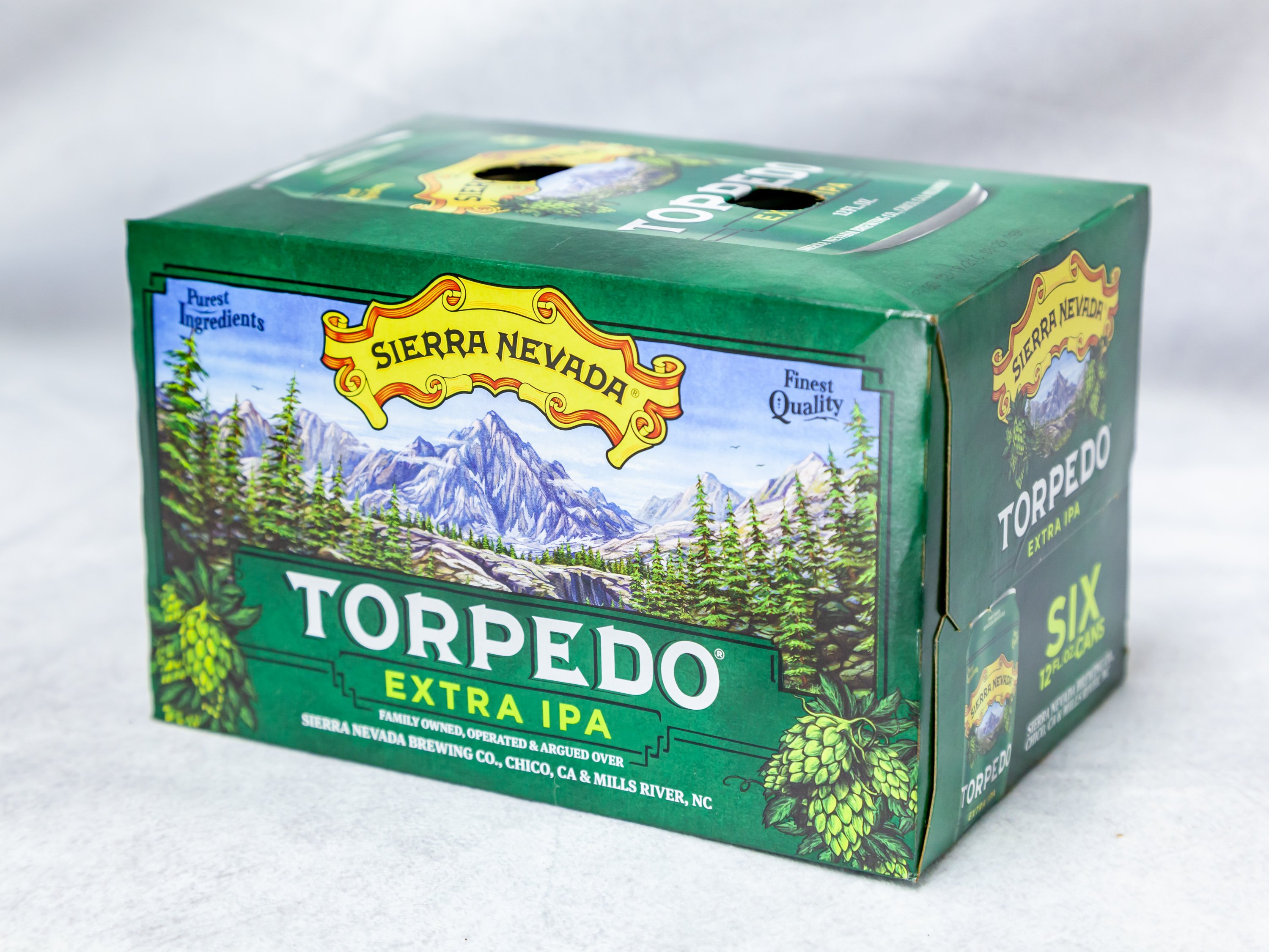 Order 6 Pack Can Sierra Nevada Torpedo Extra IPA Beer food online from Gallaghers Drive-In Liquor store, Oakland on bringmethat.com