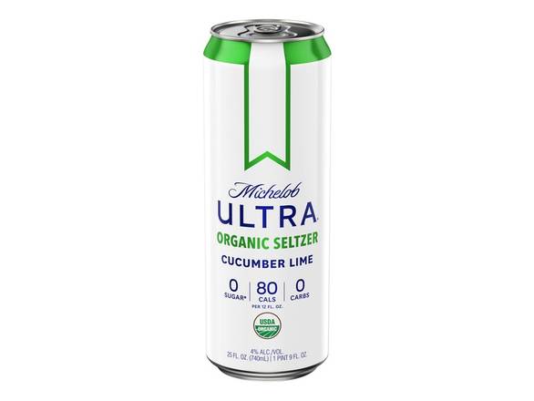 Order Michelob Ultra® Cucumber Lime Organic Seltzer - 25oz Can food online from Prince Liquor store, Torrance on bringmethat.com