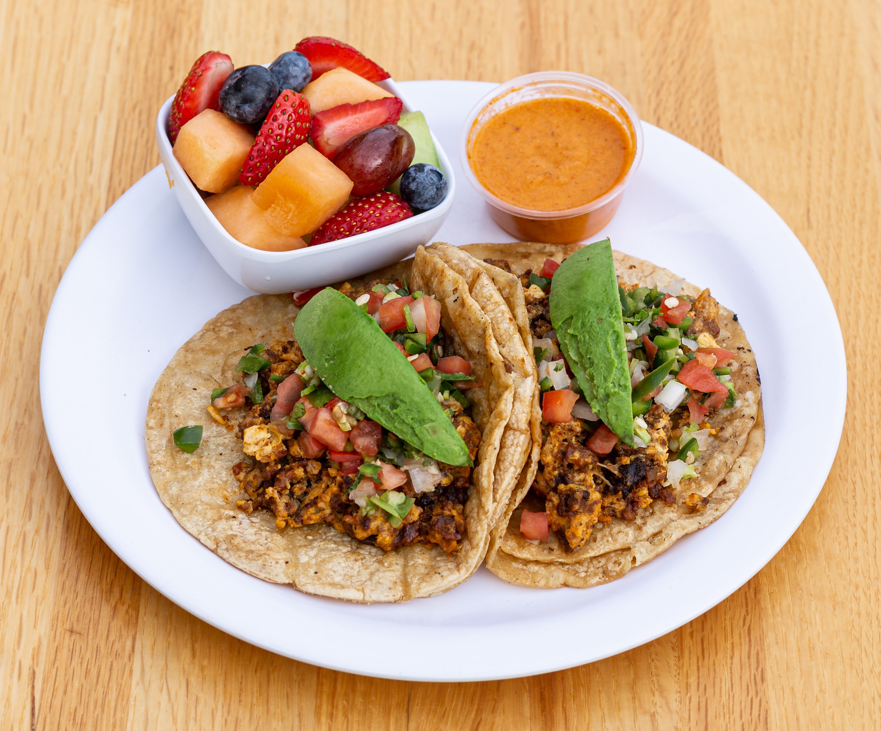 Order Breakfast Tacos food online from Courageous Bakery & Cafe store, Oak Park on bringmethat.com