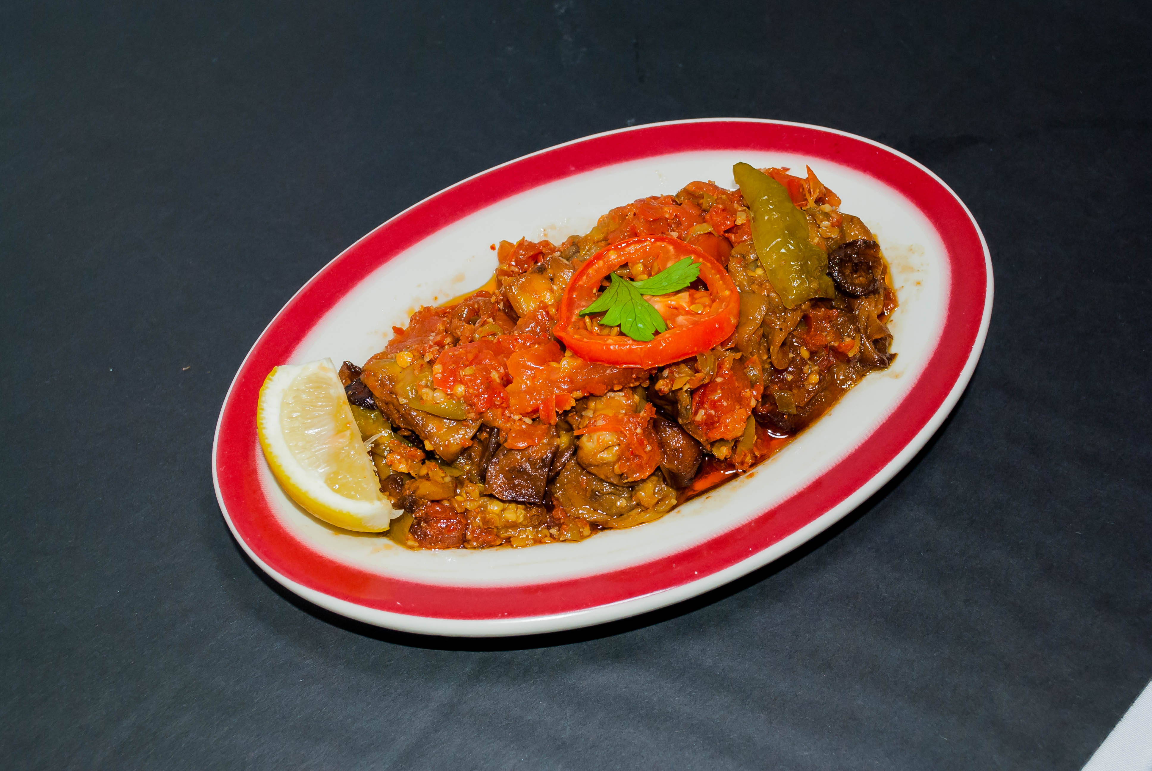 Order Eggplant with Spicy Tomato Sauce food online from Taci's Beyti store, Brooklyn on bringmethat.com