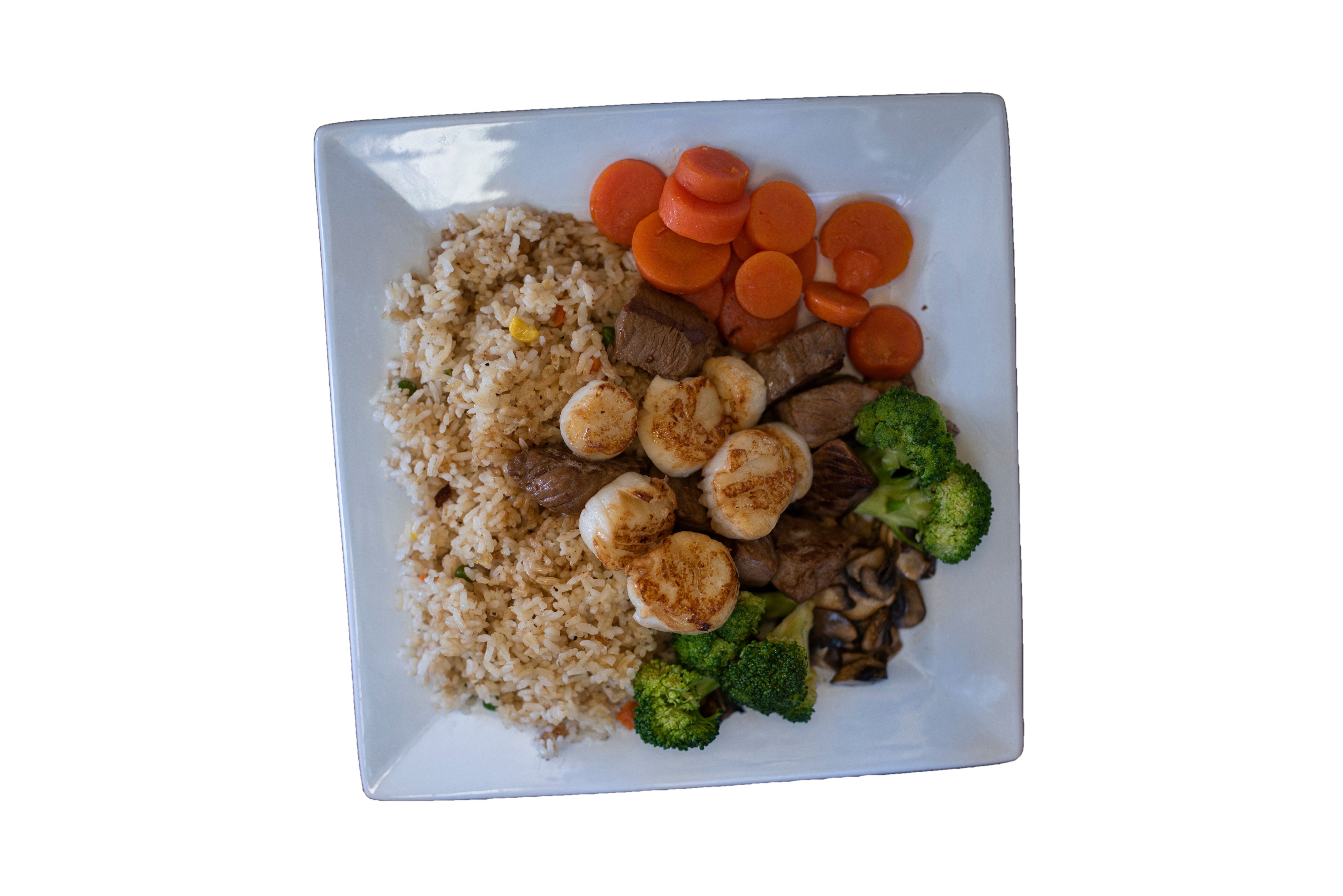 Order Steak and Scallops - Combination food online from Osaka Express Japanese Cuisine store, Anderson on bringmethat.com