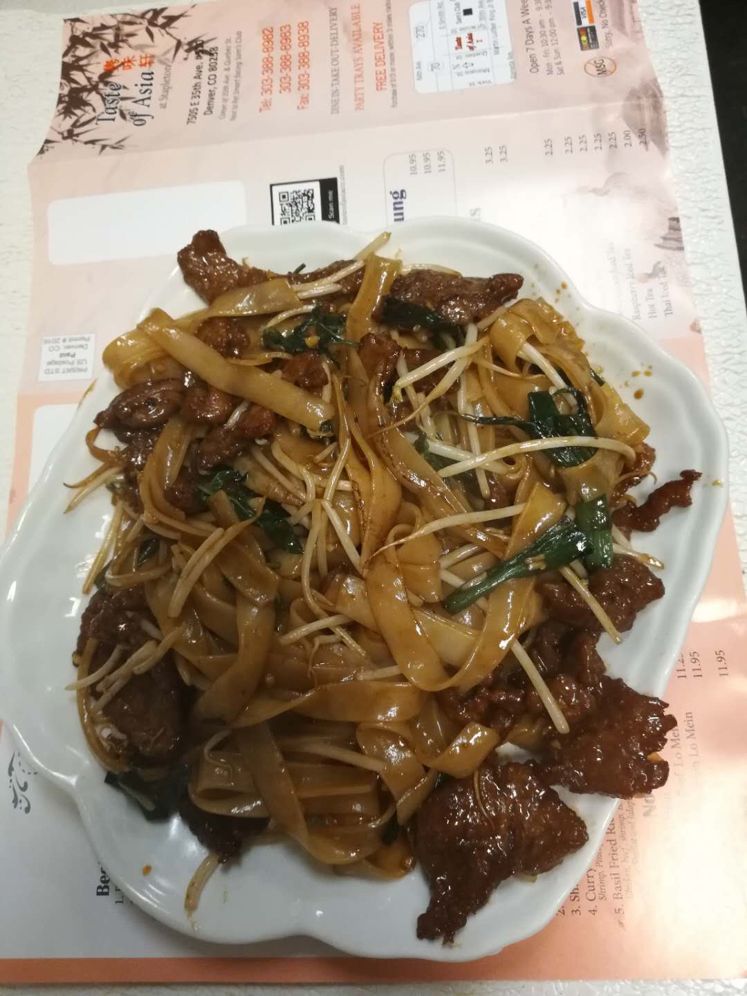 Order Drunken Noodles food online from Taste Of Asia store, Denver on bringmethat.com
