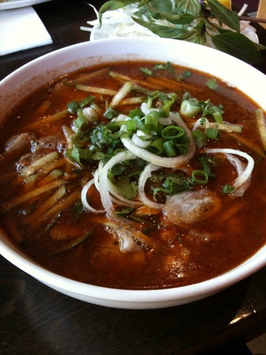 Order 10. Satay Beef Pho food online from Perilla Vietnamese Cuisine store, San Francisco on bringmethat.com