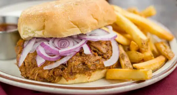 Order Pulled Pork Sandwich food online from Winchesters Grill and Saloon store, Ventura on bringmethat.com